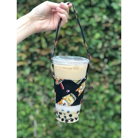 Waterproof Boba Corgi Portable Drink Holder Carrier - Picture 3 of 12